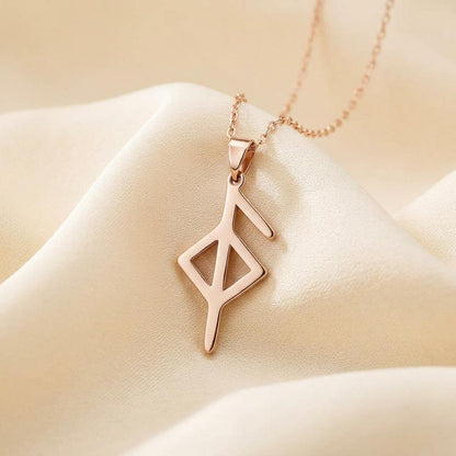 Handmade Health Rune Necklace | 925 Sterling Silver | Viking Nordic Symbol | Meaningful Wellness Gift