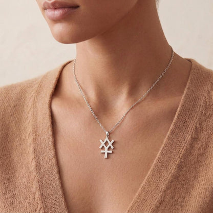 Minerva Symbol Necklace | Sterling Silver Jewelry | Mythological Wisdom | Inspirational Gift