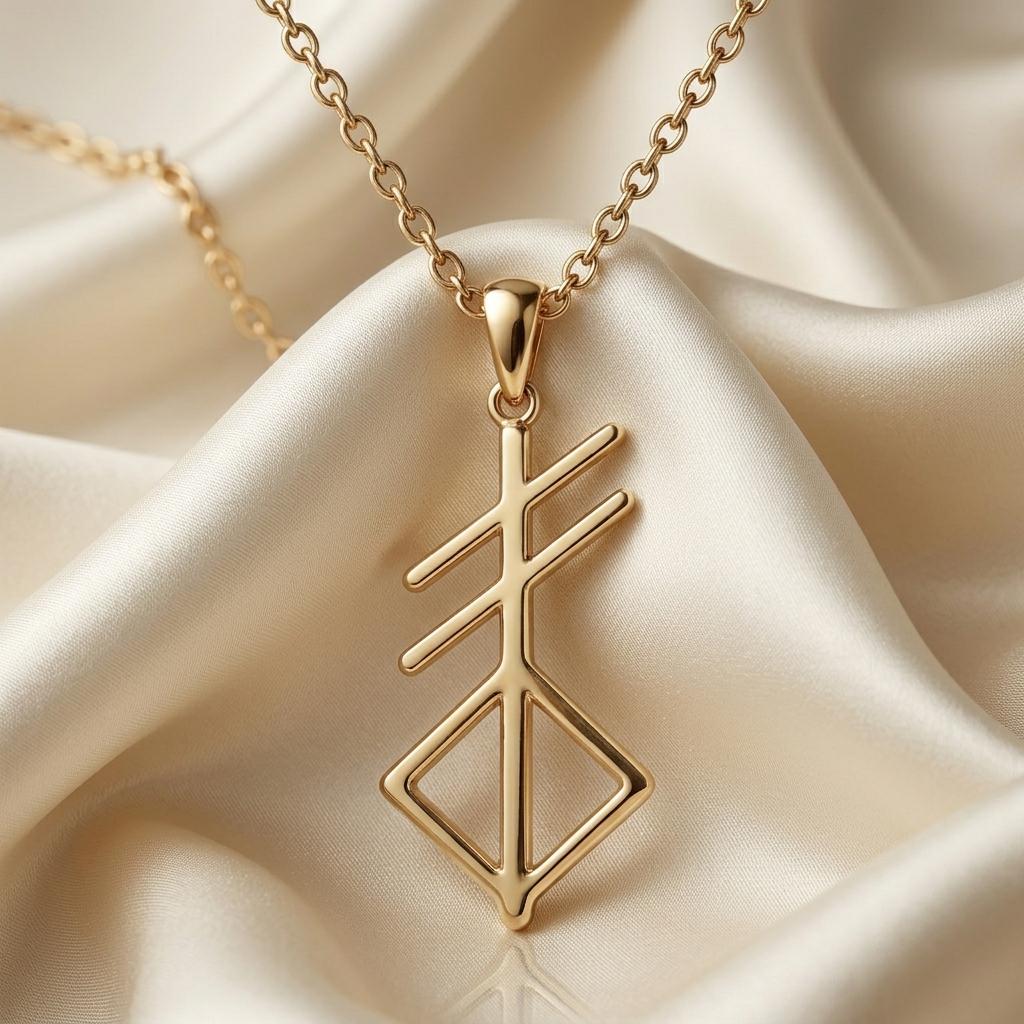 Norse Creation Symbol Necklace | 925 Sterling Silver | Norse Mythology Inspired | Symbolic Strength Gift