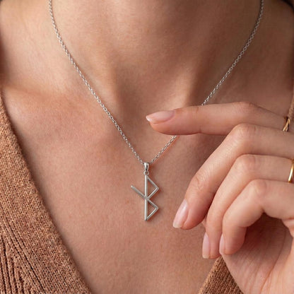 Viking Healing Rune Necklace | Unisex Rune Jewelry | Norse Mythology Style | Spiritual Strength Gift