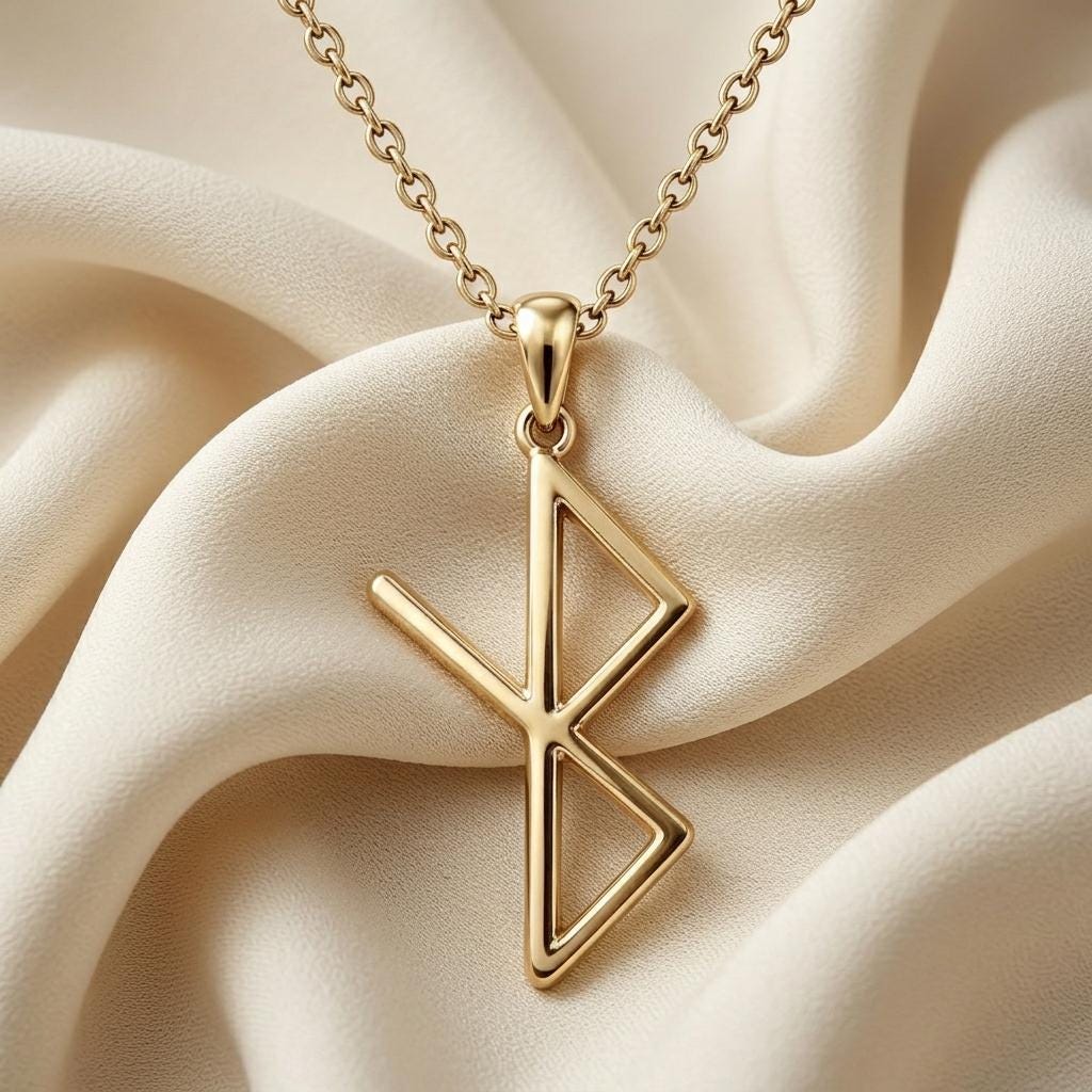 Viking Healing Rune Necklace | Unisex Rune Jewelry | Norse Mythology Style | Spiritual Strength Gift