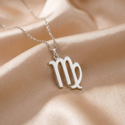 Virgo Necklace: Minimalist Astrology Pendant | 925 Sterling Silver | Zodiac Symbolism | Birthday Gift for Her