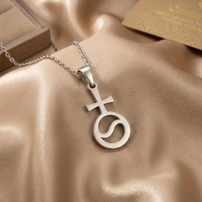 Thetis Necklace Astrology Inspired Silver Pendant | 925 Sterling Silver | Celestial Zodiac Symbol | Meaningful Astrology Gift