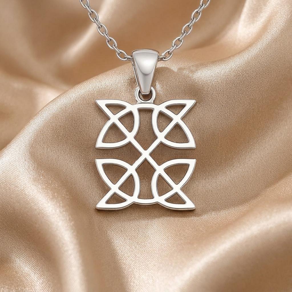 Celtic Knot Necklace, | 925 Sterling Silver for Her | Timeless Celtic Symbolism | Meaningful Gift for Her