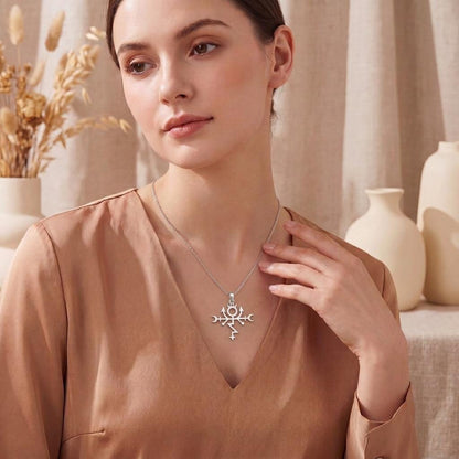 Protection Sigil Talisman Necklace | 925 Sterling Silver | Mystical Symbolic Design | Empowerment & Protection Gift