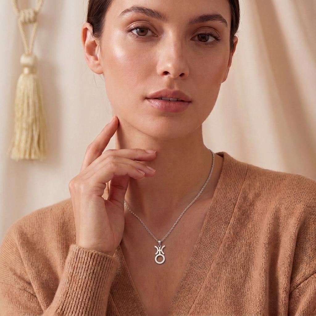 Uranus Symbol Necklace Handmade Astrological Pendant | Sterling Silver Jewelry | Astrology & Cosmic Theme | Meaningful Astrology Gift
