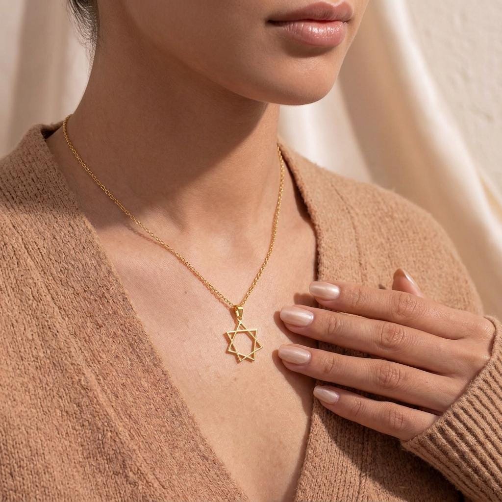 Seven Pointed Star Necklace | 925 Sterling Silver | Heptagram Occult Symbol | Meaningful Spiritual Gift