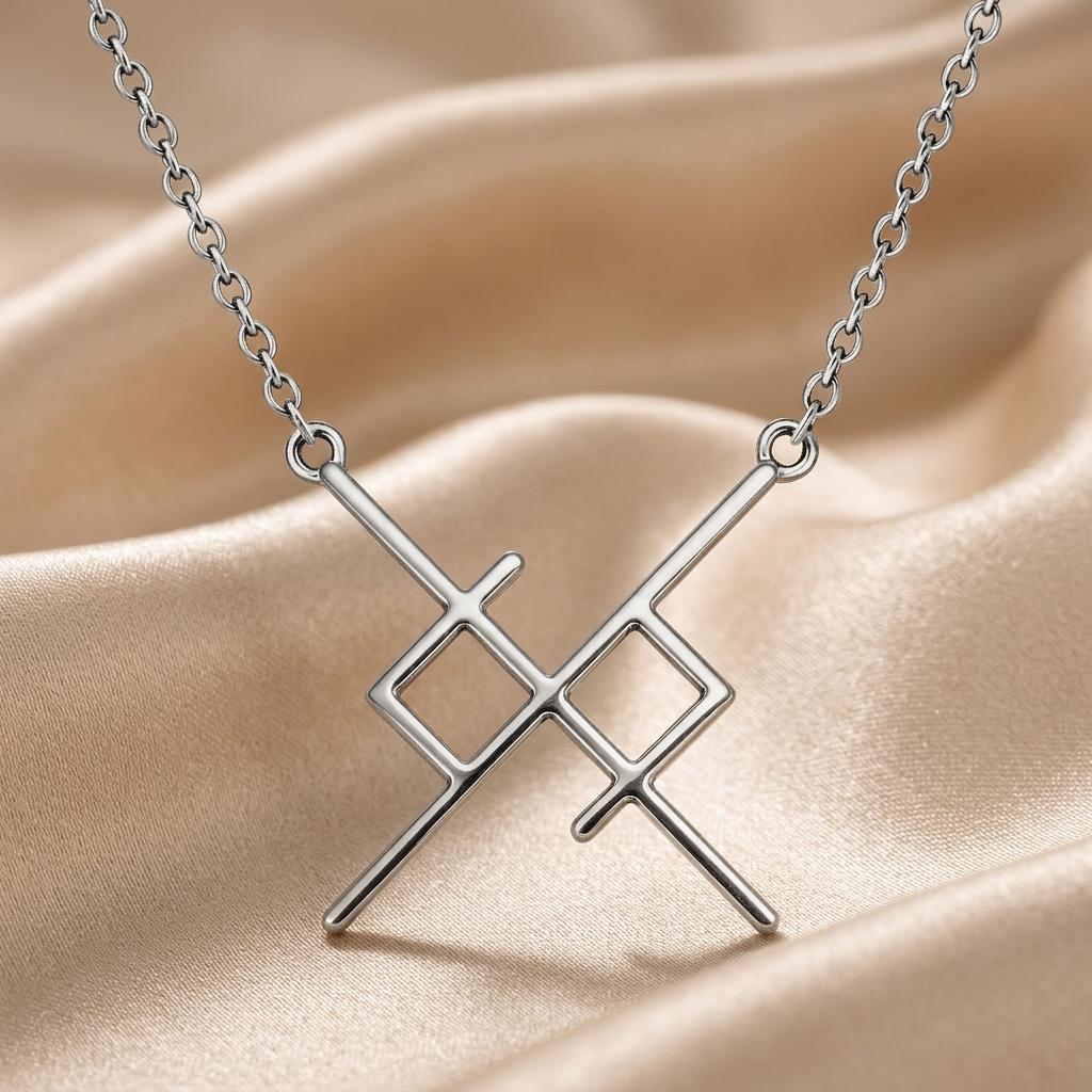 Soul Bond Rune Necklace | 925 Sterling Silver | Symbolic Connection | Meaningful Relationship Gift