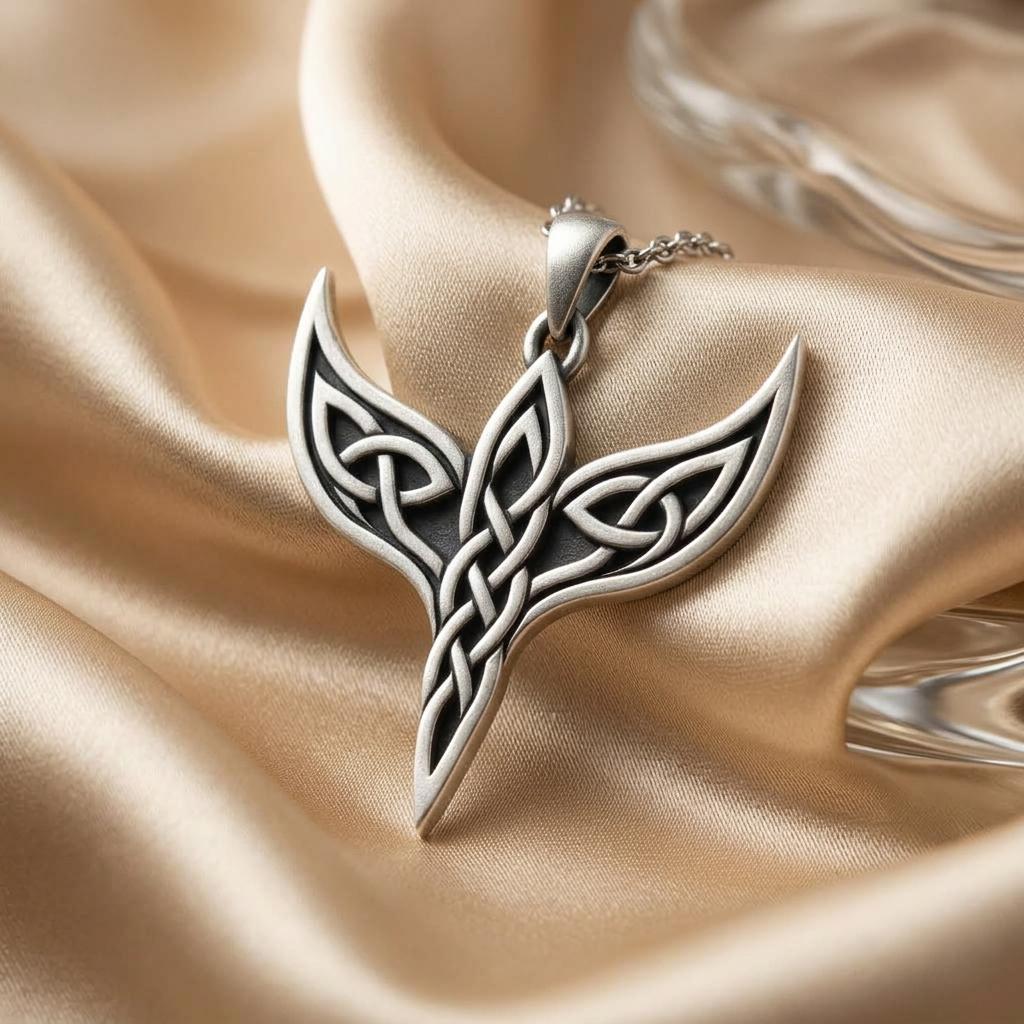 Celtic Wing Knot Necklace | 925 Sterling Silver | Elven Celtic Symbol | Meaningful Gift