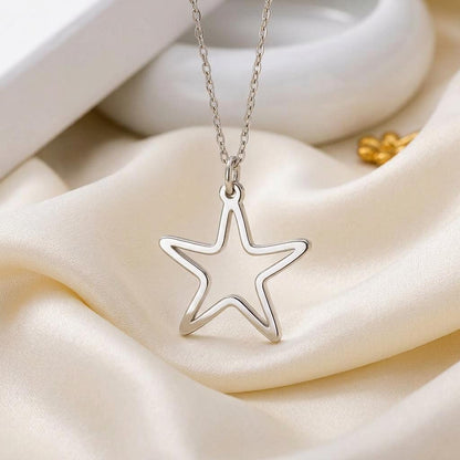 Starfish Necklace | 925 Sterling Silver Jewelry | Ocean-Inspired Minimalist Style | Beach Gift for Her