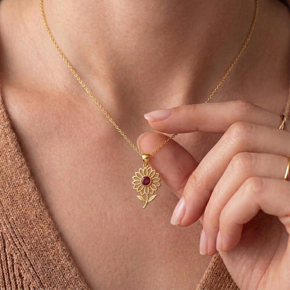 Handmade Chrysanthemum Flower Necklace | 925 Sterling Silver Jewelry | November Birth Flower Pendant | Mother and Birthday Gift