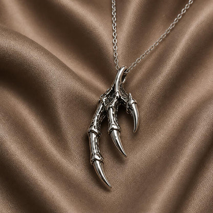 Dragon Claw Pendant | 925 Sterling Silver | Gothic Fantasy Theme | Gift for Fantasy Enthusiasts