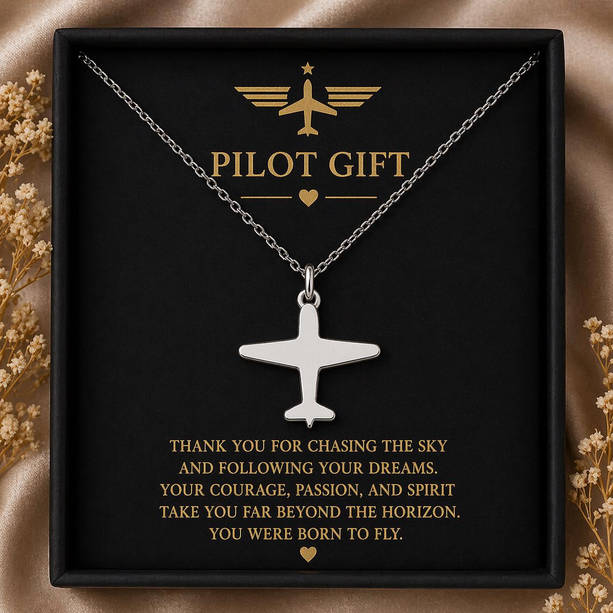 Airplane Necklace | 925 Sterling Silver Jewelry | Aviation & Travel Theme Pendant | Meaningful Gift for Pilots