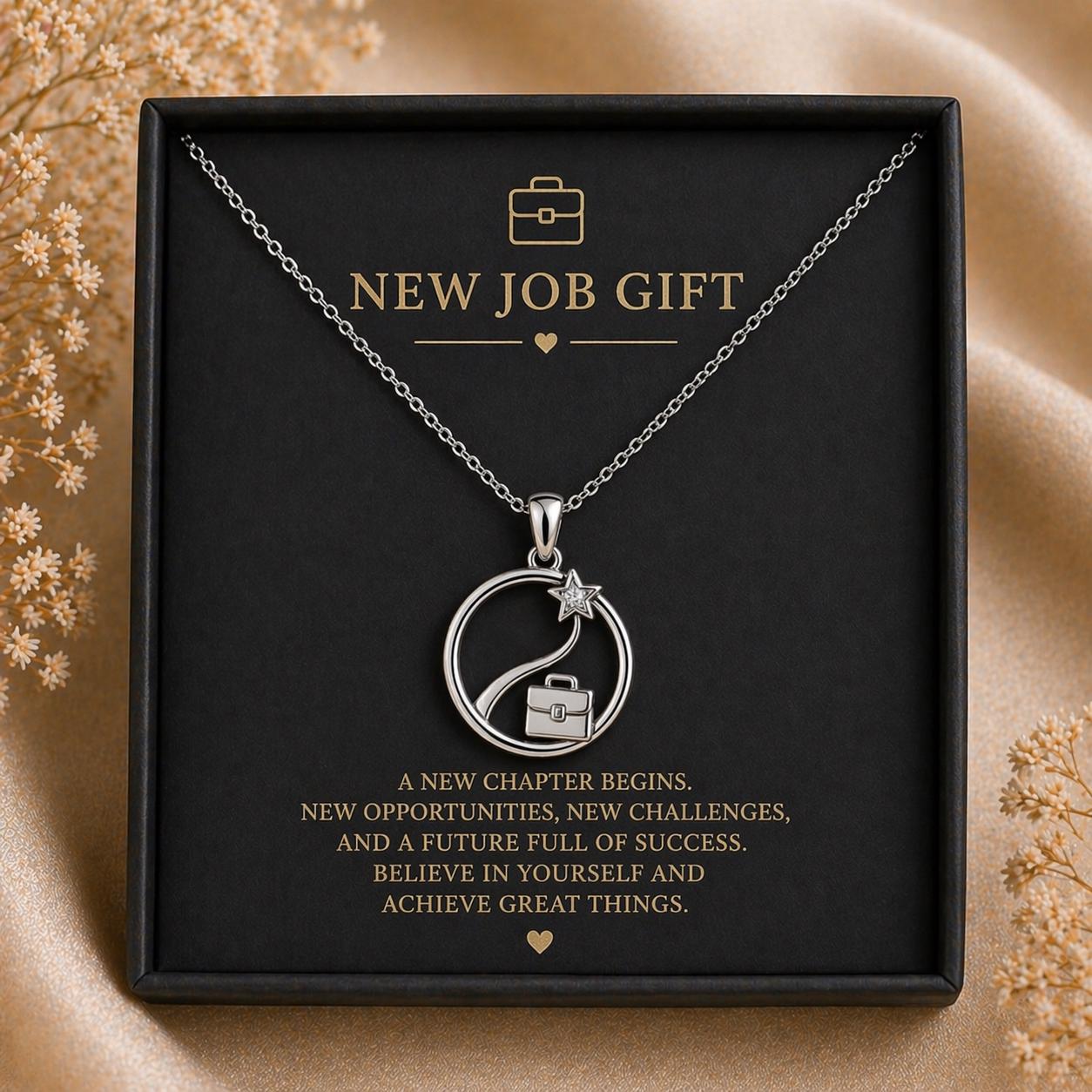 Career Success Symbol Jewelry New Job Gift Necklace | 925 Sterling Silver | Symbolic Career Achievement | New Job Graduation Promotion Gift