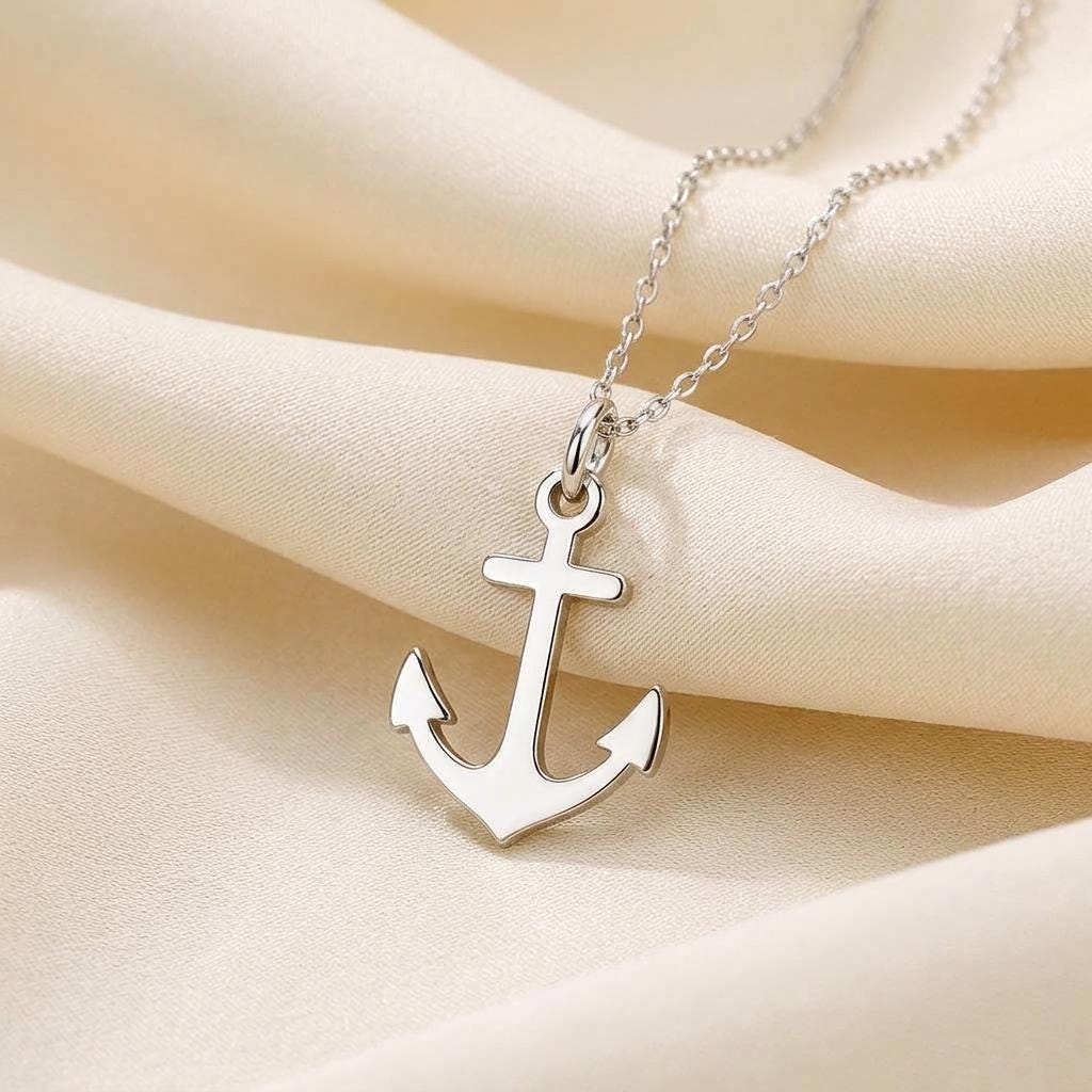 Anchor Necklace | 925 Sterling Silver Jewelry | Nautical & Maritime Symbol Pendant | Meaningful Gift for Sailors
