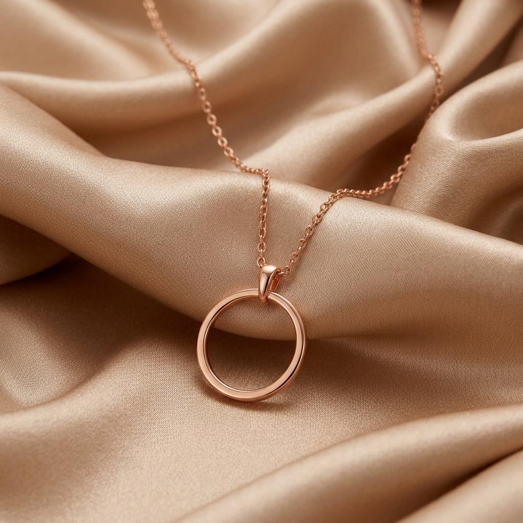 Open Circle Eternal Necklace | 925 Sterling Silver for Women | Minimalist Symbolic Design | Meaningful Everyday Gift