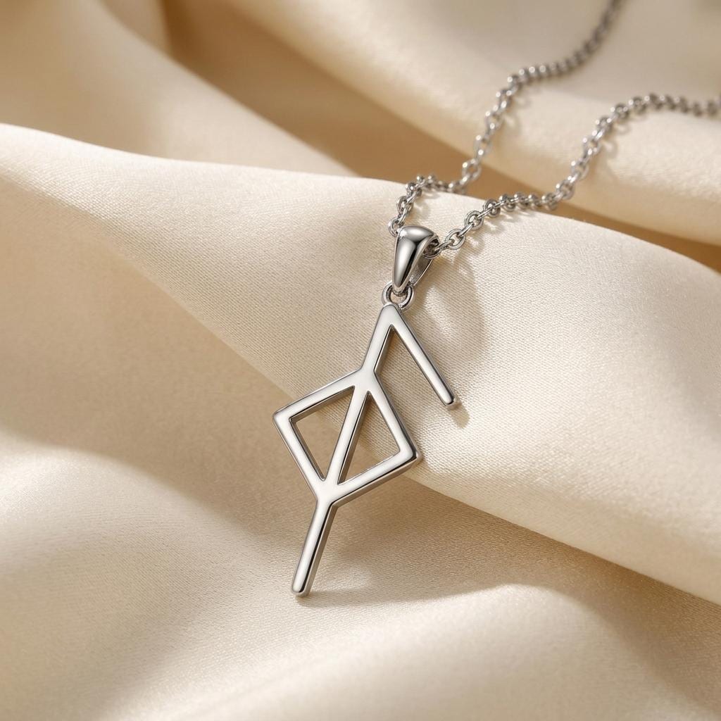Viking Good Health Rune pendant necklace | 925 Sterling Silver for All | Norse Mythology & Protection | Gift for Health , Well-being