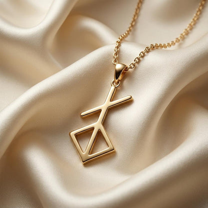 Norse Renewal Symbol Necklace | 925 Sterling Silver | Norse Mythology Theme | Symbol of Rebirth Gift