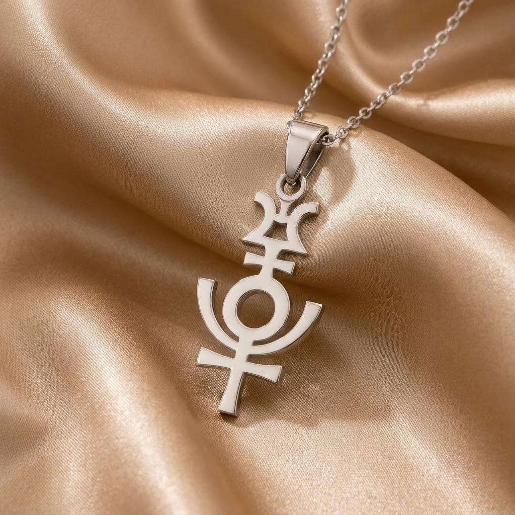 Serapis Symbol Necklace: | 925 Sterling Silver | Ancient Egyptian Symbolism | Spiritual Protection Gift