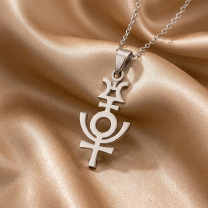 Serapis Symbol Necklace: | 925 Sterling Silver | Ancient Egyptian Symbolism | Spiritual Protection Gift