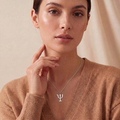 Psyche Symbol Necklace | 925 Sterling Silver | Psychology Symbol | Meaningful Gift