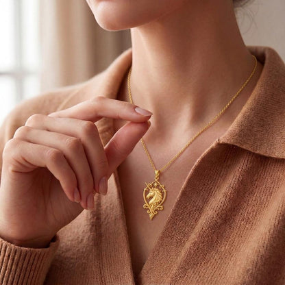 Unicorn Sigil Necklace | 925 Sterling Silver | Mythical Fantasy | Symbolic Empowerment Gift