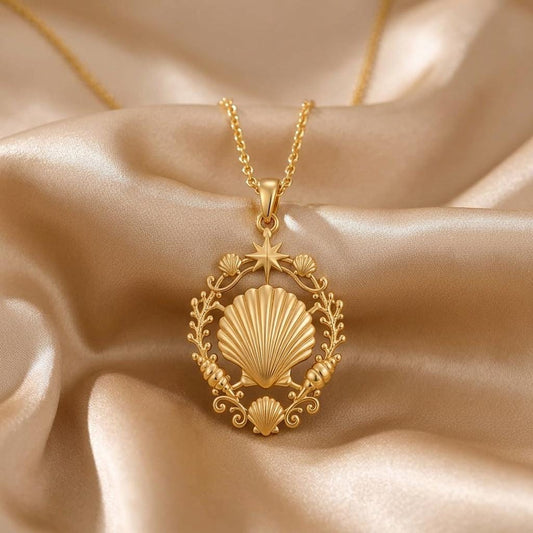 Shell Halo Pendant | 925 Sterling Silver | Oceanic Coastal Theme | Meaningful Keepsake Gift