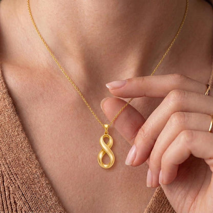 Infinity Fold Pendant | Gold Plated Sterling Silver | Elegant Timeless Design | Meaningful Keepsake Gift