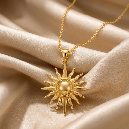 Sun Relic Pendant | 925 Sterling Silver | Celestial Bohemian Style | Meaningful Spiritual Gift