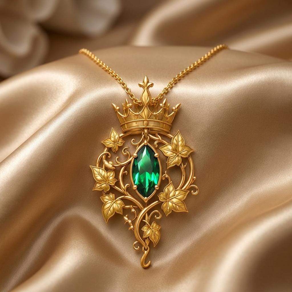 Ivy Queen Necklace | 925 Sterling Silver | Regal Botanical Design | Empowerment Gift