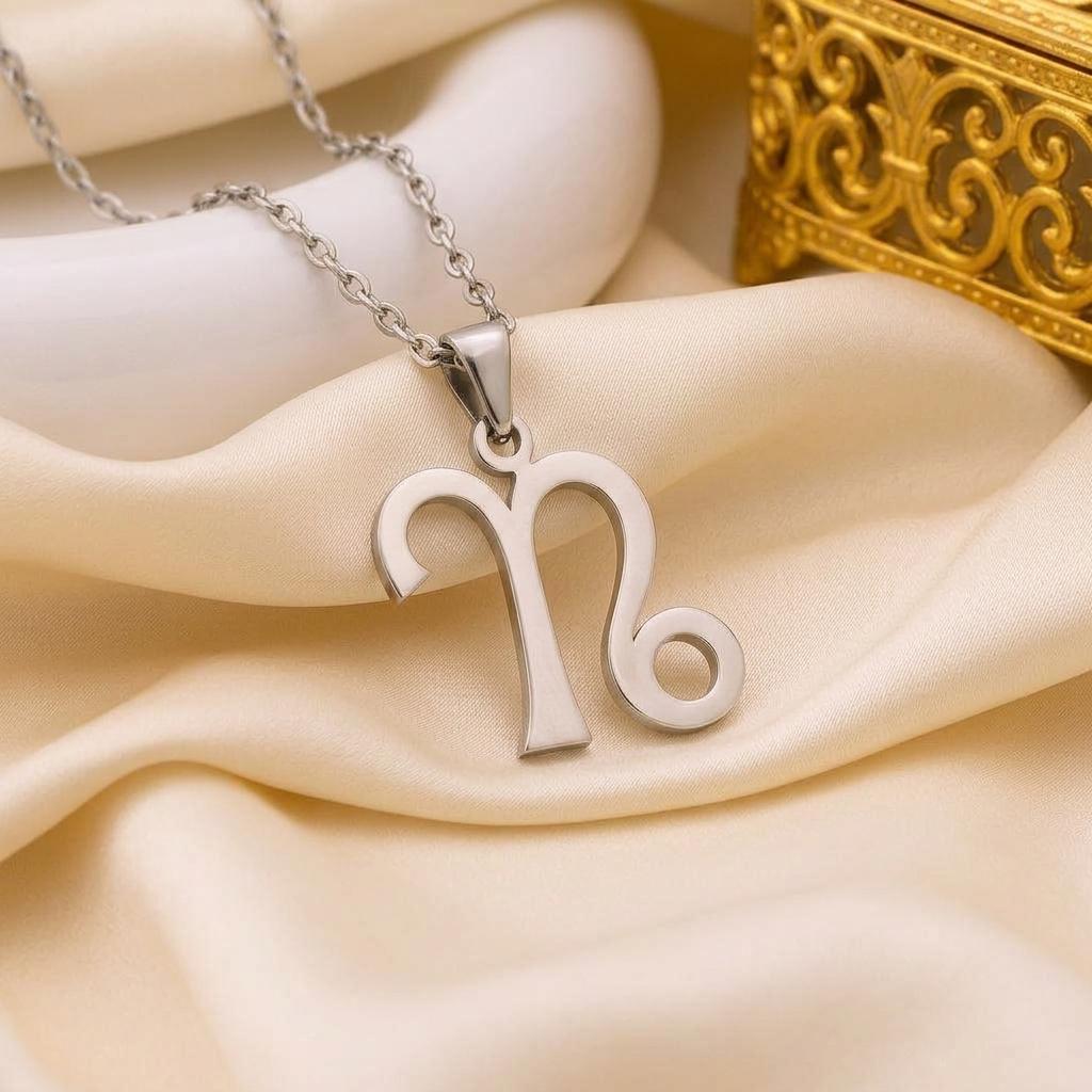 Capricorn Zodiac Necklace, | 925 Sterling Silver | Astrology Minimalist Design | Meaningful Birthday Gift