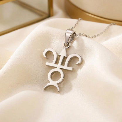 Varuna Symbol Necklace:Handmade 925 Sterling Silver,Cosmic Balance |Spiritual Jewelry | Mystical Symbolic Design | Thoughtful Spiritual Gift