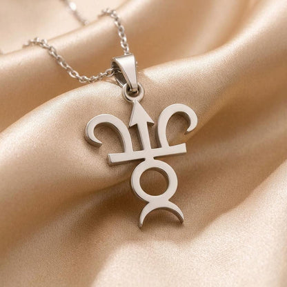 Varuna Symbol Necklace:Handmade 925 Sterling Silver,Cosmic Balance |Spiritual Jewelry | Mystical Symbolic Design | Thoughtful Spiritual Gift