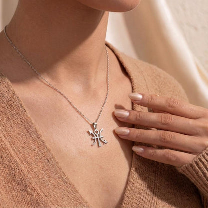 Cetus Symbol Necklace 925 Sterling Silver Handmade Astrological Pendant | Sterling Silver Jewelry | Celestial & Mythological