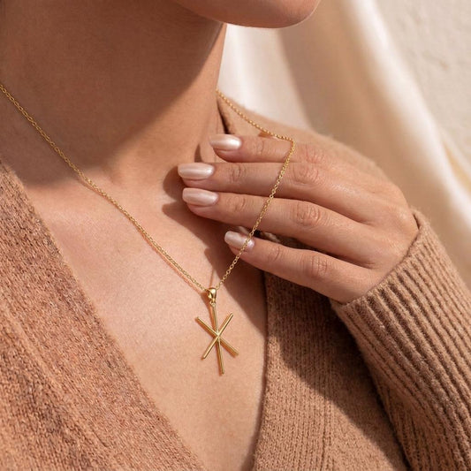 Viking Strength Bind Rune Necklace | 925 Sterling Silver | Norse Mythology Jewelry | Empowerment Gift