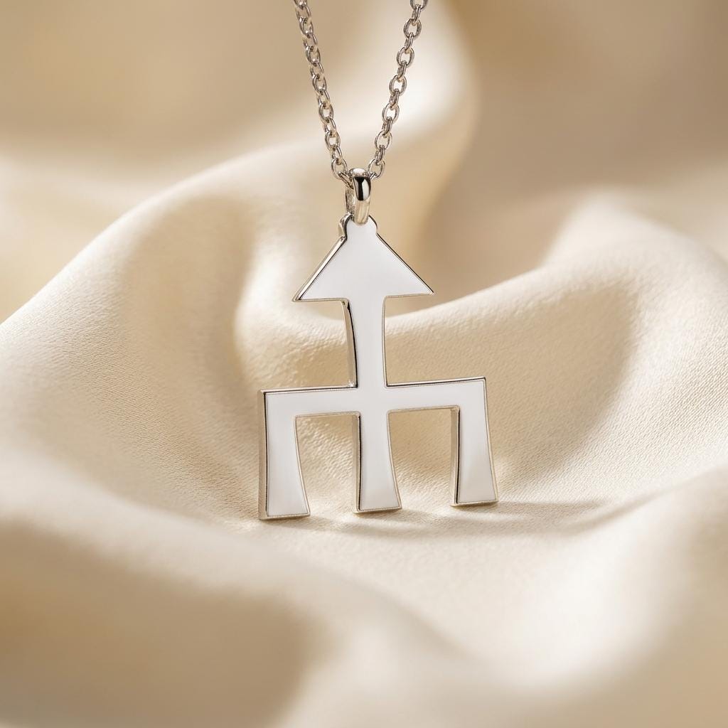 Themis Symbol Necklace | 925 Sterling Silver | Justice Law Symbol | Lawyer Graduation Gift