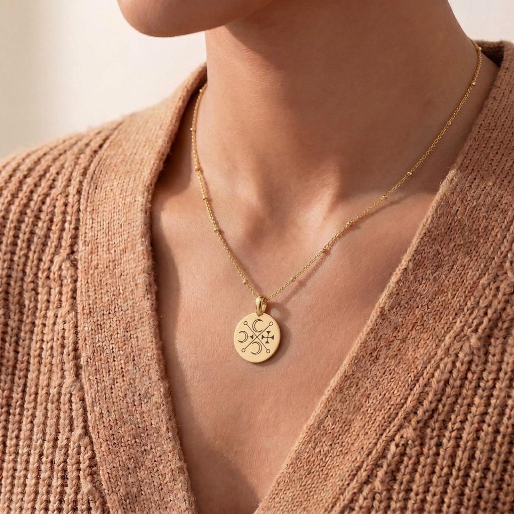 Murmur Sigil Necklace | 925 Sterling Silver Pendant | Gothic Occult Symbol | Spiritual Protection Gift