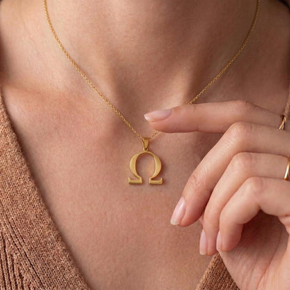 Omega Symbol Pendant | 925 Sterling Silver | Minimal Greek Jewelry | Meaningful Symbolic Gift