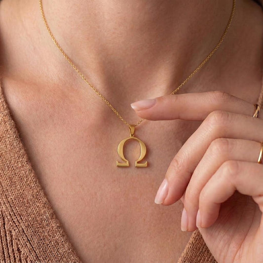 Omega Symbol Pendant | 925 Sterling Silver | Minimal Greek Jewelry | Meaningful Symbolic Gift