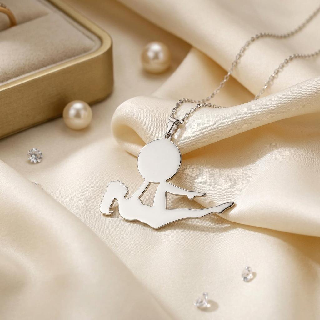 Yoga Pose Necklace | 925 Sterling Silver Jewelry | Balance & Mindfulness Pendant | Gift for Yoga Lovers