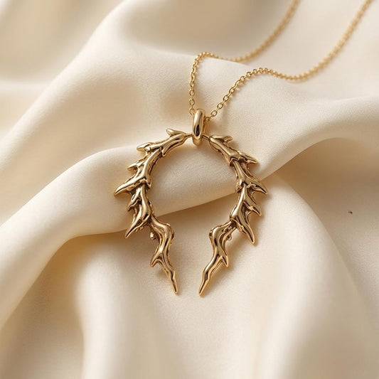 Broken Halo Pendant | 925 Sterling Silver | Modern Gothic Style | Meaningful Statement Gift