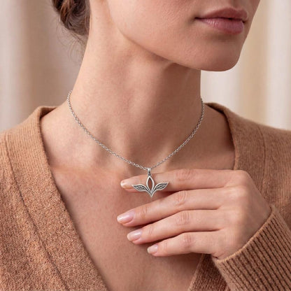 Elven Leaf Necklace | 925 Sterling Silver Jewelry | Fantasy Nature Pendant | Elvish Gift for Her