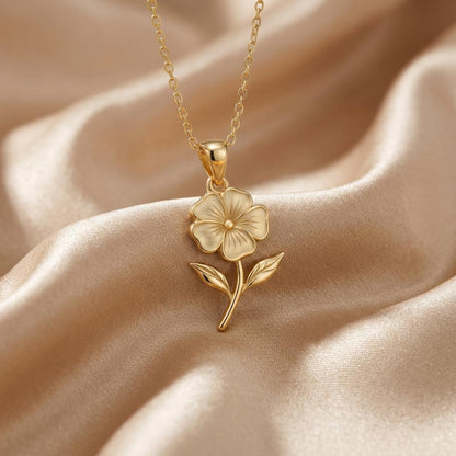 Phlox Flower Pendant Necklace | 925 Sterling Silver | Floral Birth Flower Design | Meaningful Gift for Her