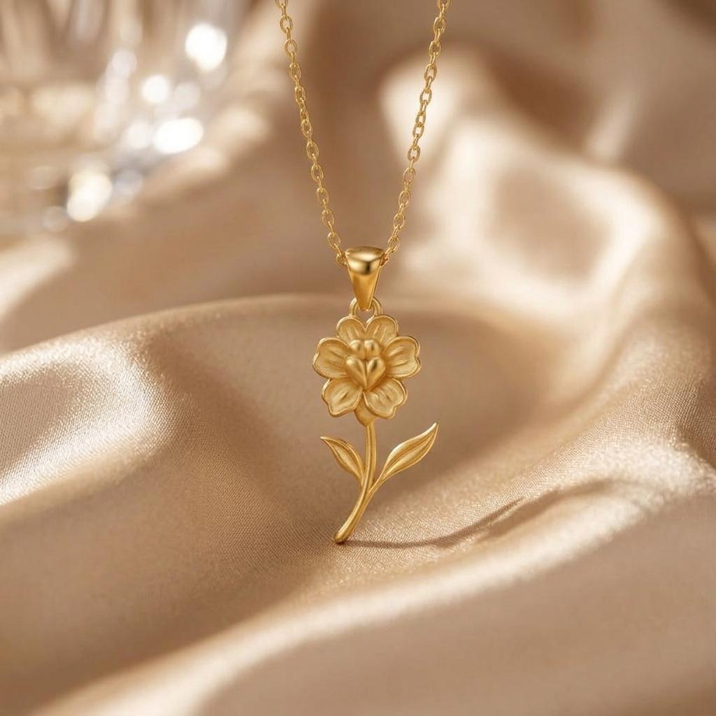 Snapdragon Flower Necklace | 925 Sterling Silver | Botanical Floral Symbolism | Meaningful Floral Gift