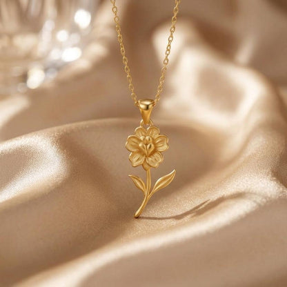 Snapdragon Flower Necklace | 925 Sterling Silver | Botanical Floral Symbolism | Meaningful Floral Gift
