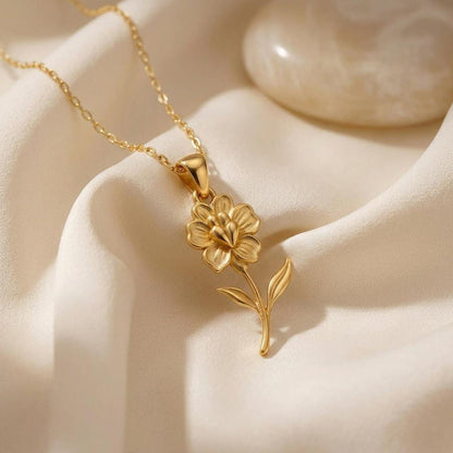 Snapdragon Flower Necklace | 925 Sterling Silver | Botanical Floral Symbolism | Meaningful Floral Gift