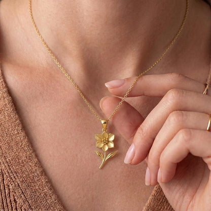 Hellebore Flower Necklace | 925 Sterling Silver | Winter Botanical Elegance | Meaningful Floral Gift