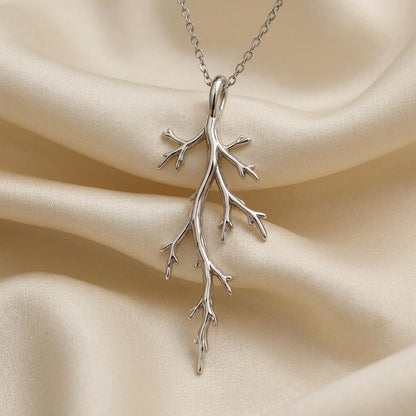 Mystic Forest Branch Pendant | 925 Sterling Silver | Nature Inspired | Meaningful Nature Gift