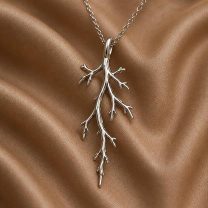 Mystic Forest Branch Pendant | 925 Sterling Silver | Nature Inspired | Meaningful Nature Gift