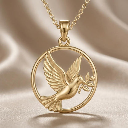 Silver Dove Pendant | 925 Sterling Silver | Symbolic Peace & Hope | Meaningful Gift for Her